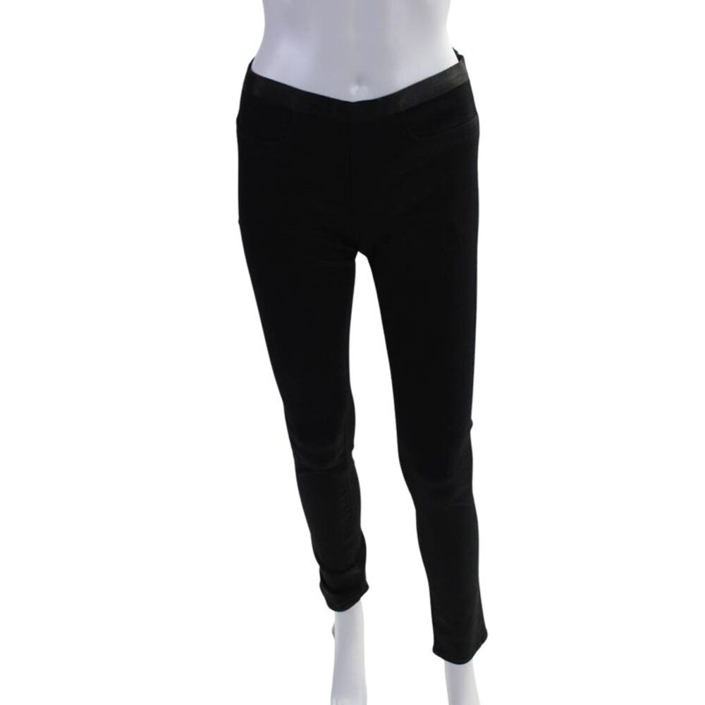 Helmut Helmut Lang Womens Cotton Elastic Waist Skinny Pants Black Size 27